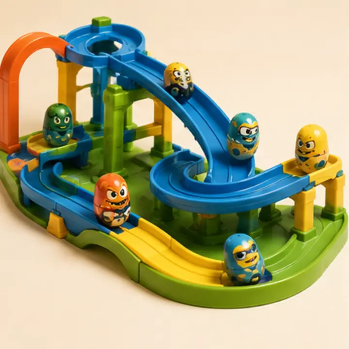 Mighty Beanz track playset inspired collector illustration